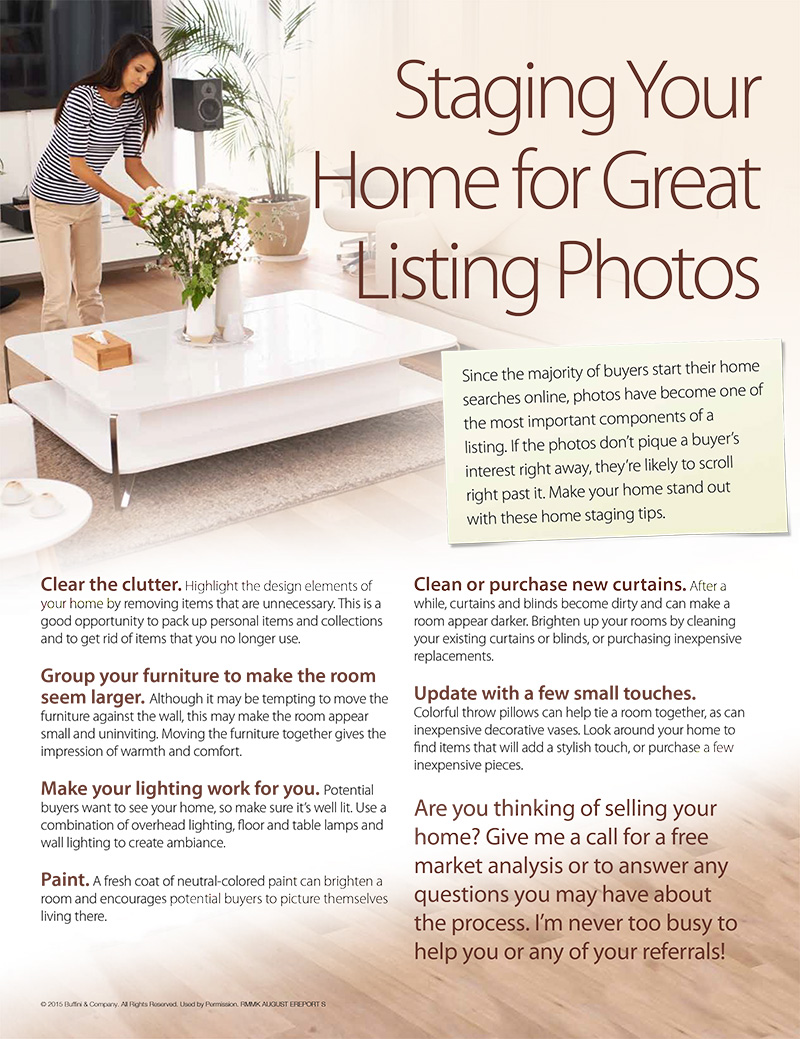 How to Stage Your Home for Photos